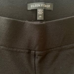 Eileen fisher XL black stretch ponte pants EUC